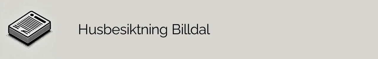 Husbesiktning Billdal