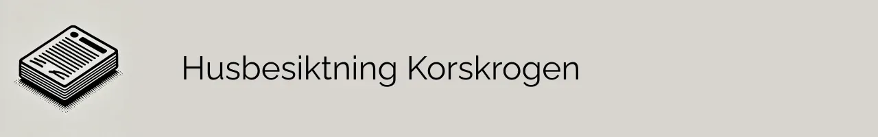 Husbesiktning Korskrogen